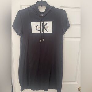 Calvin Klein Black Hoodie Dress